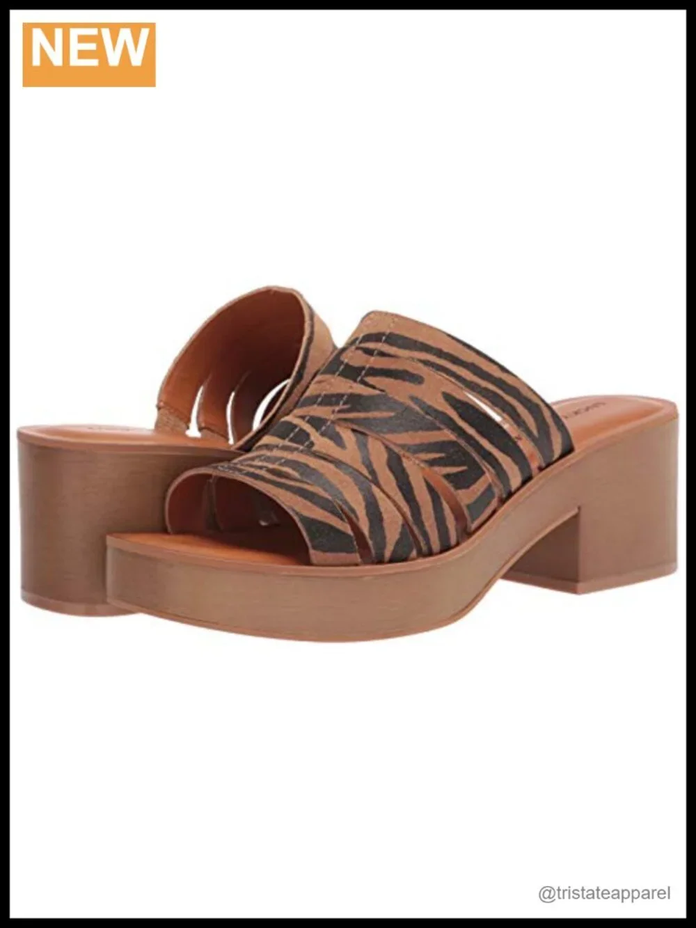 Platform Clog Sandal with Memory Foam Insole & Ankle Strap